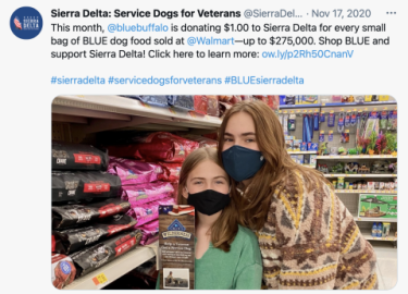 Sierra Delta Blue Buffalo Walmart Twitter Update Path to